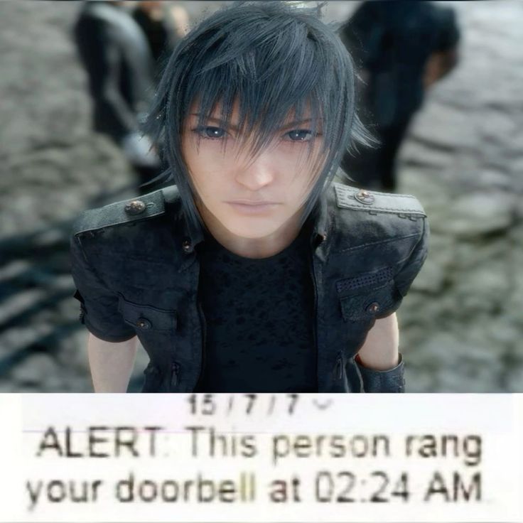 image of noctis text below reads ALERT! This person rang your doorbell at 02:24 AM.